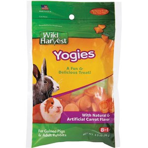 Wild Harvest Yogies Rabbit & Guinea Pig Treats, 3.5-oz, bundle of 3
