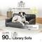 Show in main carousel: Enchanted Home Pet Library Sofa Cat & Dog Bed with Removable Cover, Brown slide 2 of 9