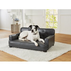 Enchanted Home Pet Library Sofa Cat & Dog Bed w/ Removable Cover, Grey