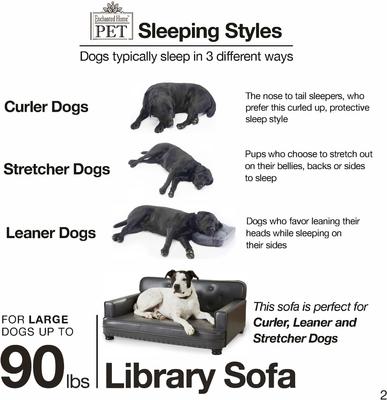 Show full view: Enchanted Home Pet Library Sofa Cat & Dog Bed with Removable Cover, Grey slide 7 of 11