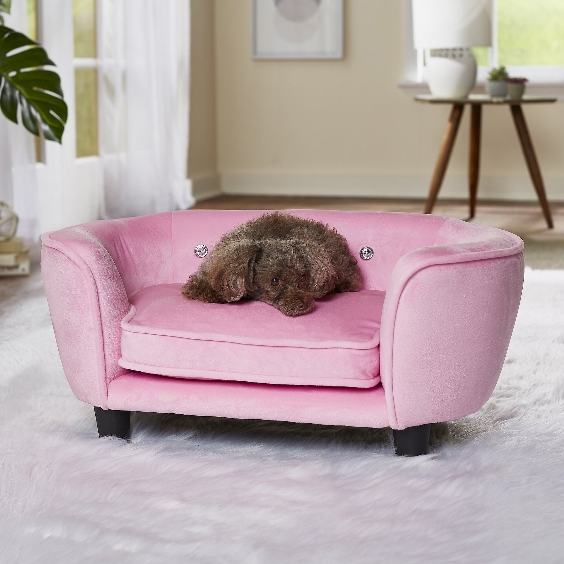 ENCHANTED HOME PET Serena Sofa Cat & Dog Bed with Removable Cover