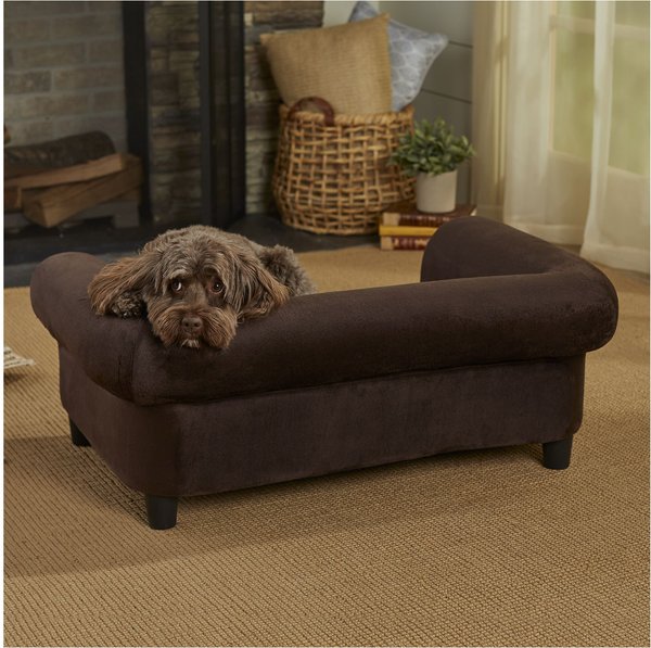Enchanted Home Pet Chester Sofa Cat & Dog Bed, Brown slide 1 of 8