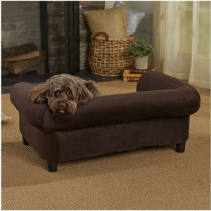 Enchanted Home Pet Chester Sofa Cat & Dog Bed, Brown