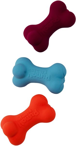 Outward Hound Yummiez Bone Bacon-Scented Latex Dog Toy, 3 count slide 1 of 7