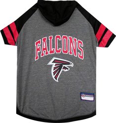 Pets First Sport Team Dog & Cat Hoodie T-Shirt, Atlanta Falcons, Small