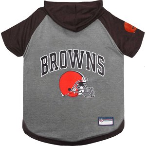 Pets First NFL Dog & Cat Hoodie T-Shirt, Cleveland Browns, X-Small