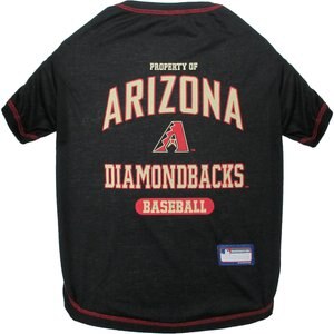 Pets First MLB Dog & Cat T-Shirt, Arizona Diamondbacks, Small