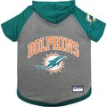 Pets First NFL Dog & Cat Hoodie T-Shirt, Miami Dolphins, Medium