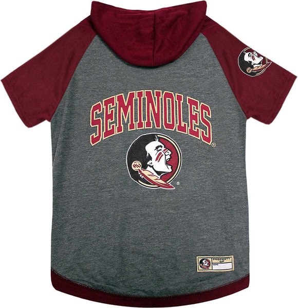 Pets First NCAA Dog & Cat Hoodie T-Shirt, Florida State, Small slide 1 of 4