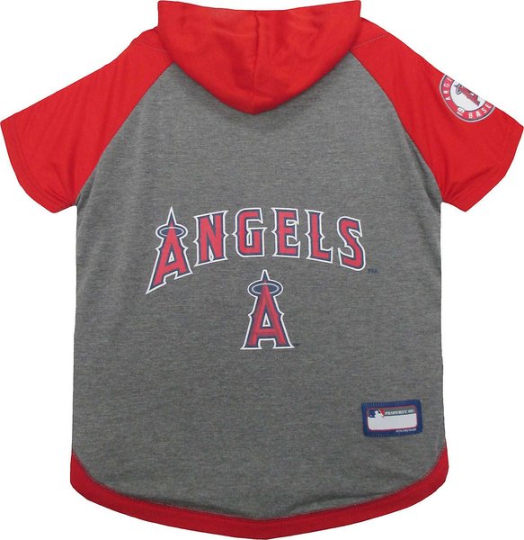 Pets First MLB Dog & Cat Hoodie T-Shirt, Los Angeles Angels, X-Small slide 1 of 4