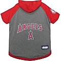 Pets First MLB Dog & Cat Hoodie T-Shirt, Los Angeles Angels, Medium