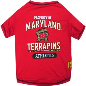 Pets First NCAA Dog & Cat T-Shirt, Maryland, Small