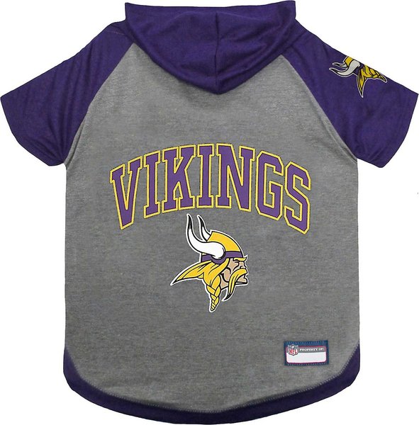 Pets First NFL Dog & Cat Hoodie T-Shirt, Minnesota Vikings, X-Small slide 1 of 4