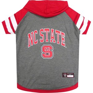 Pets First NCAA Dog & Cat Hoodie T-Shirt, NC State, Medium
