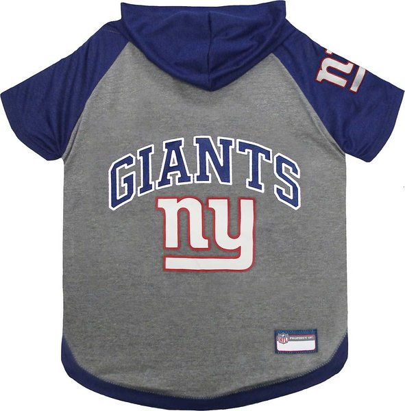 Pets First NFL Dog & Cat Hoodie T-Shirt, New York Giants, X-Small slide 1 of 4