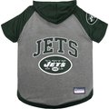 Pets First NFL Dog & Cat Hoodie T-Shirt, New York Jets, X-Small