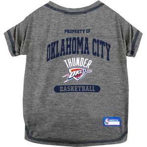 Pets First NBA Dog & Cat T-Shirt, OKC Thunder, Small
