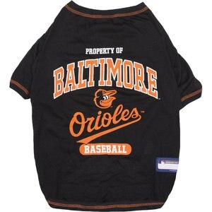Pets First MLB Dog & Cat T-Shirt, Baltimore Orioles, Large