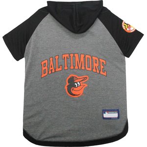 Pets First MLB Dog & Cat Hoodie T-Shirt, Baltimore Orioles, Large