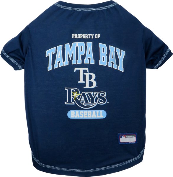 Pets First MLB Dog & Cat T-Shirt, Tampa Bay Rays, Small slide 1 of 3