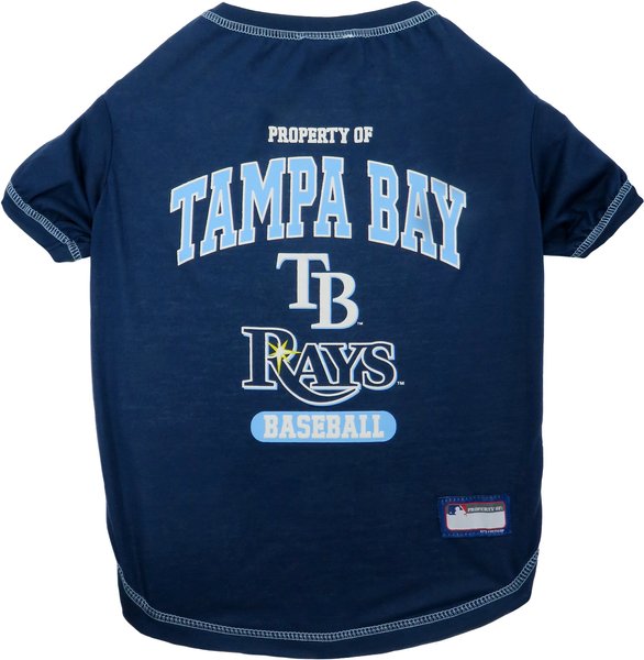 Pets First MLB Dog & Cat T-Shirt, Tampa Bay Rays, Large slide 1 of 3