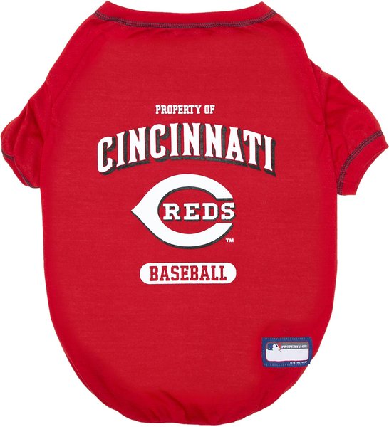 Pets First MLB Dog & Cat T-Shirt, Cincinnati Reds, Small slide 1 of 3