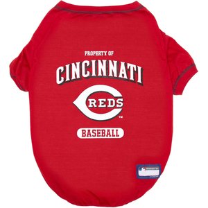 Pets First MLB Dog & Cat T-Shirt, Cincinnati Reds, Medium
