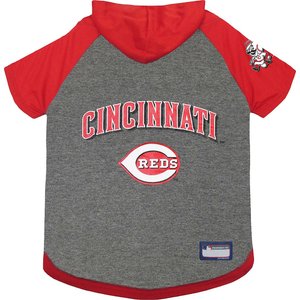 Pets First MLB Dog & Cat Hoodie T-Shirt, Cincinnati Reds, X-Small
