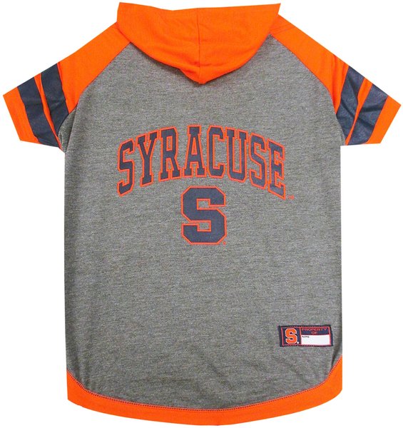 Pets First NCAA Dog & Cat Hoodie T-Shirt, Syracuse, Small slide 1 of 3