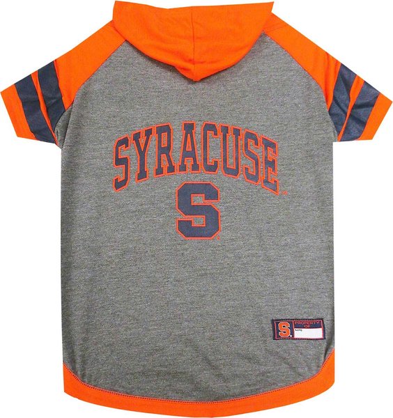Pets First NCAA Dog & Cat Hoodie T-Shirt, Syracuse, Large slide 1 of 4
