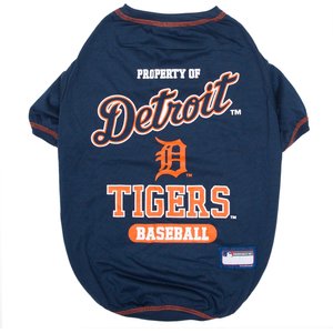 Pets First MLB Dog & Cat T-Shirt, Detroit Tigers, Medium