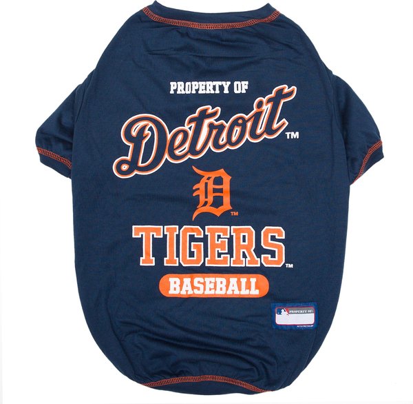Pets First MLB Dog & Cat T-Shirt, Detroit Tigers, Large slide 1 of 3