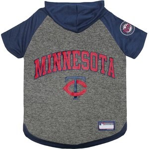 Pets First MLB Dog & Cat Hoodie T-Shirt, Minnesota Twins, Large