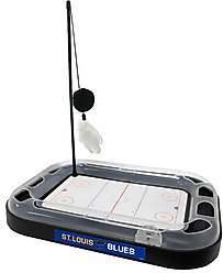 Pets First NHL Hockey Rink Cat Scratcher Toy with Catnip, St. Louis Blues 