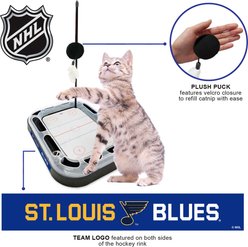 Pets First NHL Hockey Rink Cat Scratcher Toy with Catnip, St. Louis Blues  slide 2 of 2