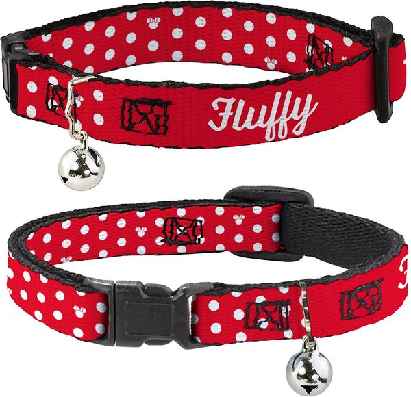Buckle-Down Disney Minnie Mouse Silhouette Personalized Breakaway Cat Collar with Bell slide 1 of 2