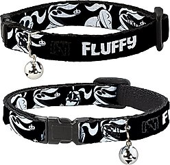 Buckle-Down Disney Nightmare Before Christmas Zero Expressions Personalized Breakaway Cat Collar with Bell