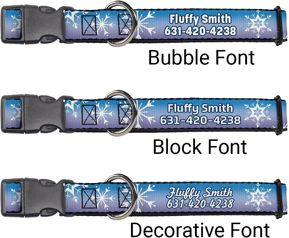 Buckle-Down Disney Frozen II Snowflakes Personalized Breakaway Cat Collar with Bell