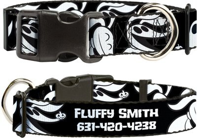 Buckle-Down Disney Nightmare Before Christmas Zero Expressions Polyester Personalized Dog Collar, slide 1 of 1