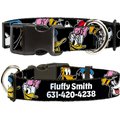 Buckle-Down Disney The Sensational Six Smiling Faces Polyester Personalized Dog Collar, Small