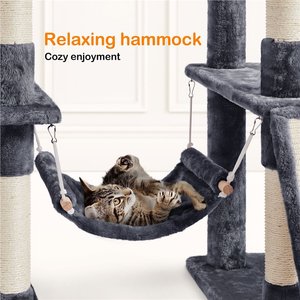 Yaheetech 70-in Cat Tree Condo, Dark Gray