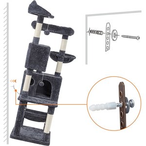 Yaheetech Multi-Level Cat Tree, 64.5-in, Dark Gray