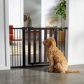 Frisco Wood & Metal Extra Wide Auto-close Dog Gate, 30-in, Expresso
