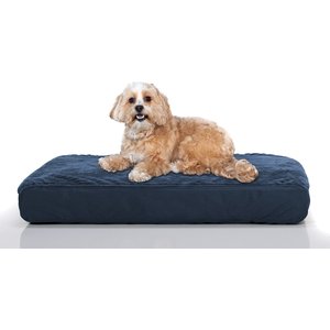 Gorilla Dog Beds Orthopedic Pillow Dog Bed, Navy, Small