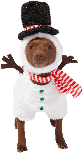 Frisco Front Walking Snowman Dog & Cat Costume, X-Small slide 1 of 5
