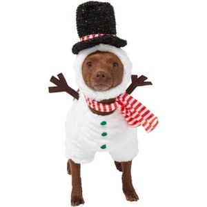 Frisco Front Walking Snowman Dog & Cat Costume, X-Small