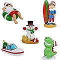 Penn-Plax Holiday Variety Pack Fish Aquarium Ornament, 5 count