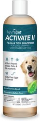 TevraPet Activate II Flea & Tick Dog Shampoo, 12-oz bottle