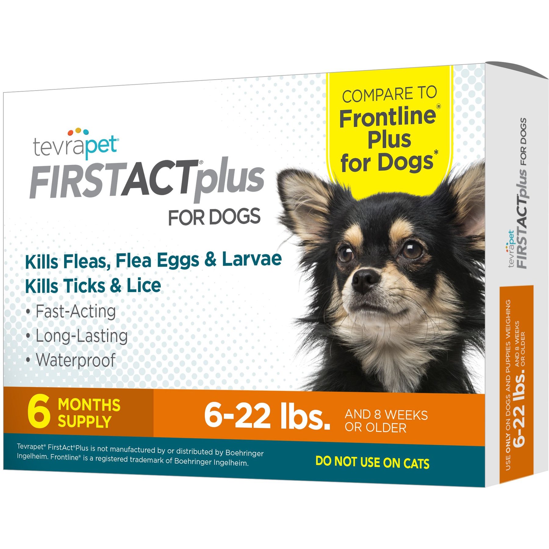 TEVRAPET FirstAct Plus Flea Tick Treatment for Dogs 6 22lbs 12 Doses 12 mos. supply Chewy