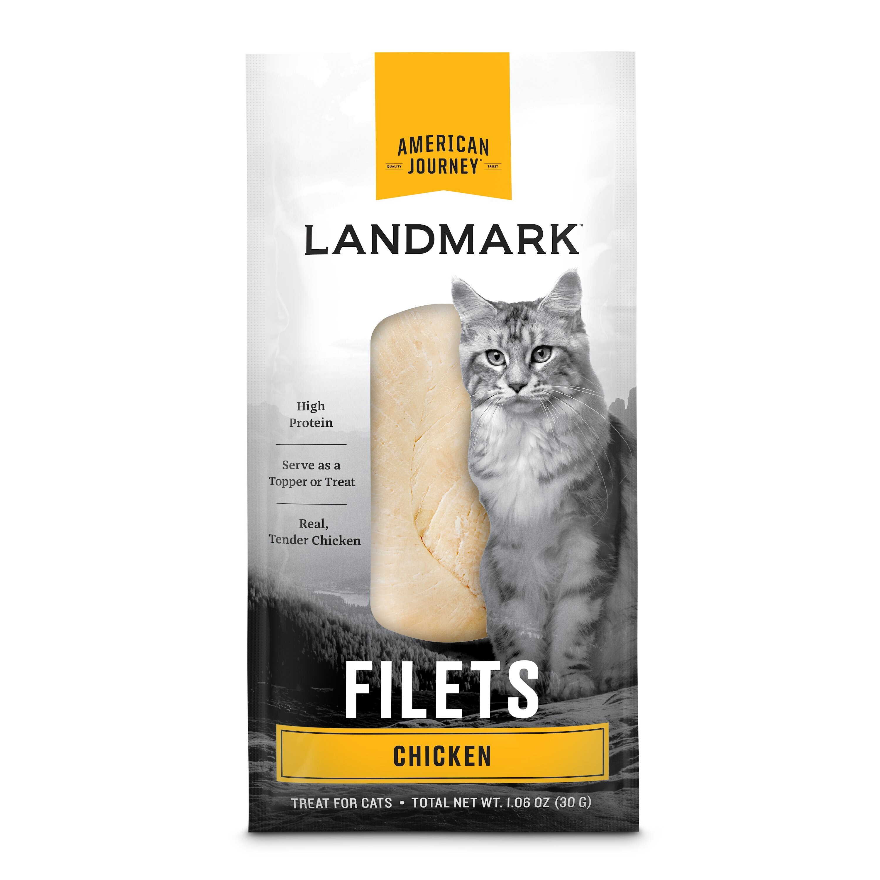 AMERICAN JOURNEY Landmark Chicken Fillets Cat Food Toppers, 1.06oz, pack of 10 Customer